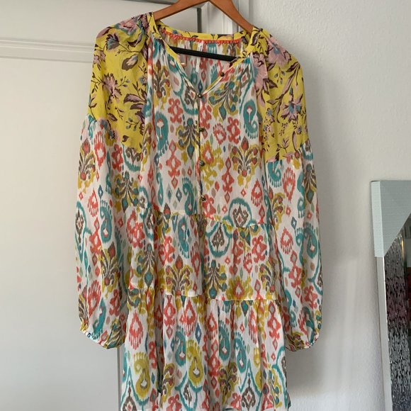 Maureen Babydoll Anthropologie Tunic Blouse, Size S - Picture 3 of 6